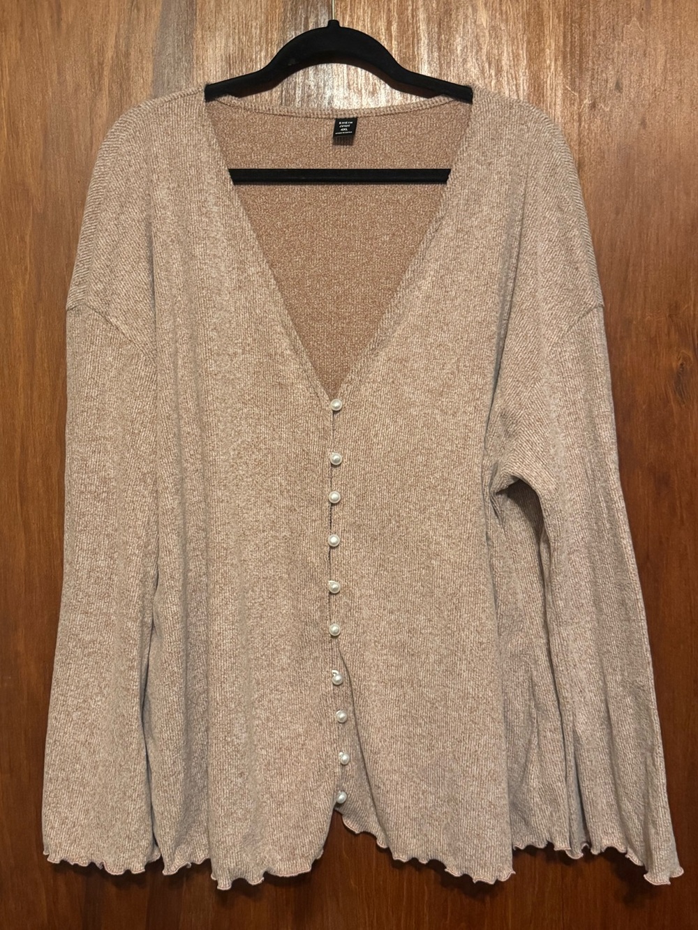 Women’s Plus Size Cottagecore Boho Scalloped Cardigan 4X